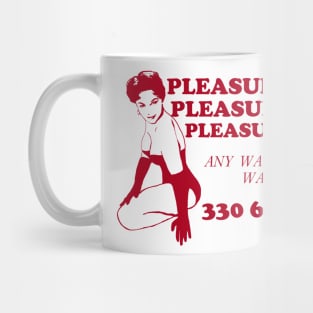 PLEASURES! - Vintage Pin Up Design Mug